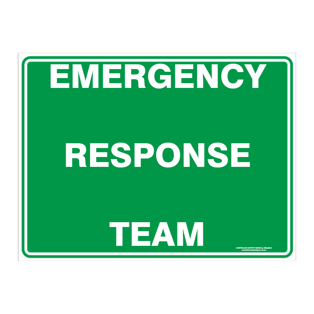 Custom Text Emergency Sign - Australian Safety Signs