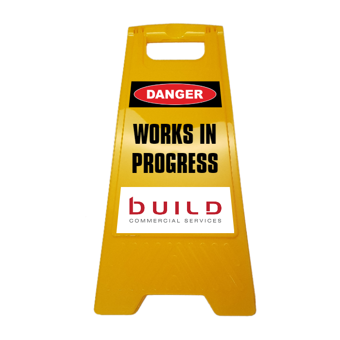 New CUSTOM Your Text Here A-Frame Floor Stand