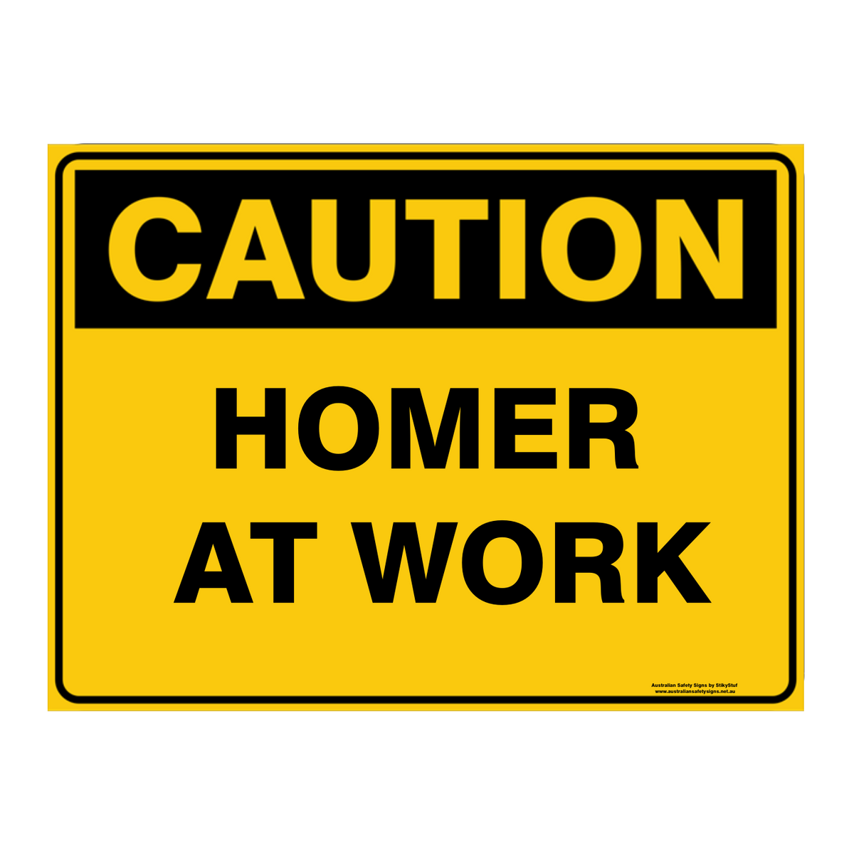 Custom Text Caution Sign