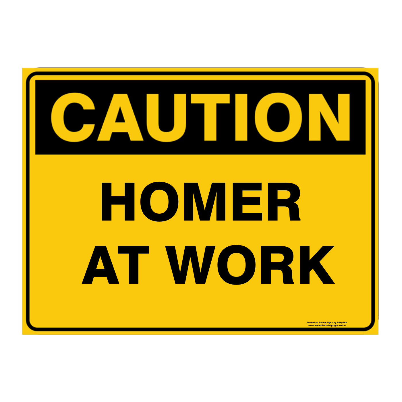 Custom Text Caution Sign