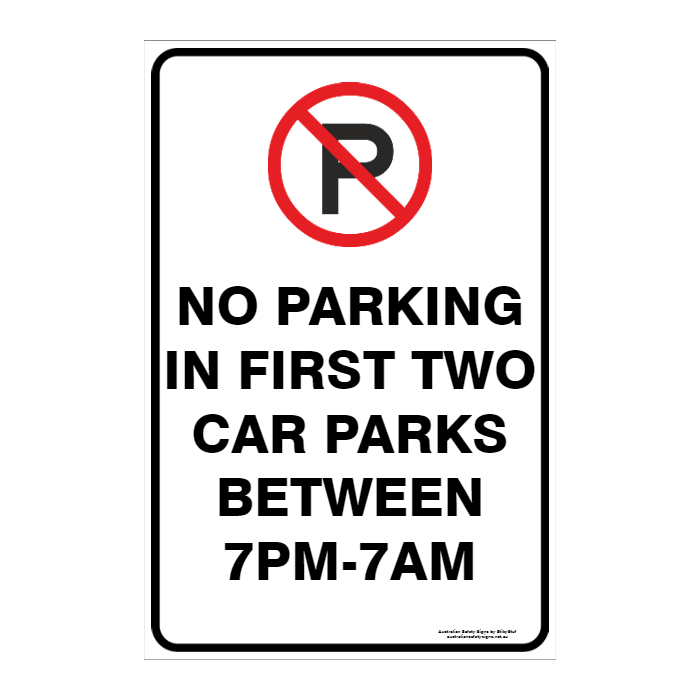 CUSTOM PARKING SIGN