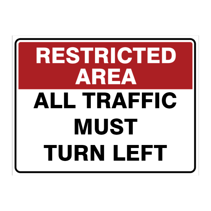 Custom Text Restricted Area Sign