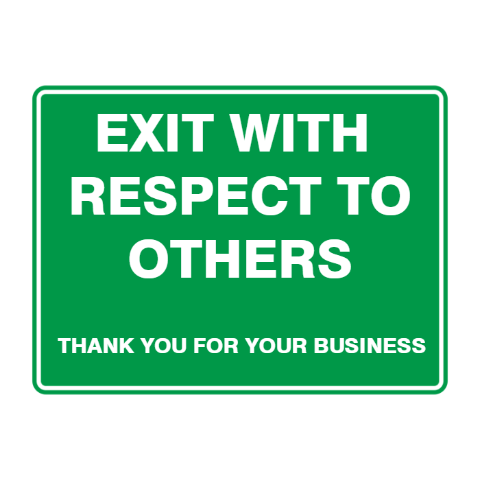 Custom Text Emergency Sign