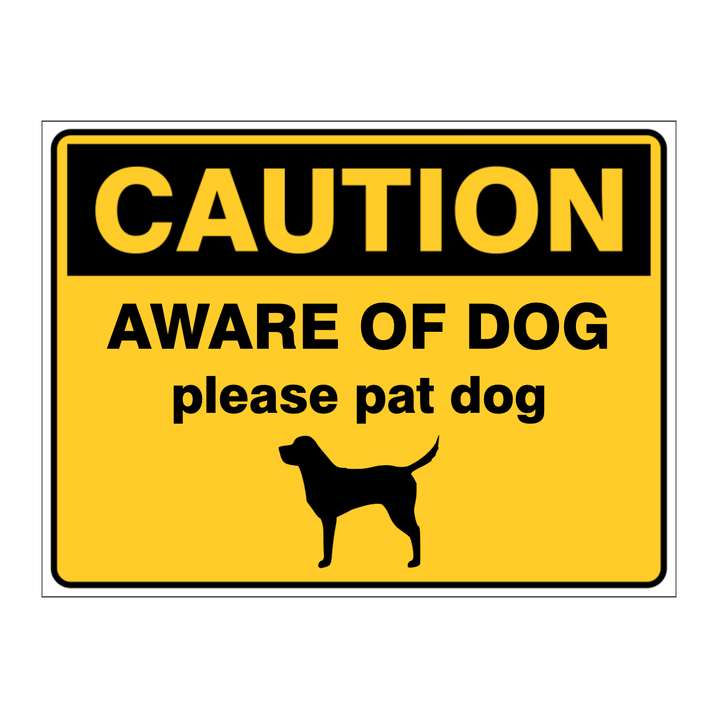 Custom Text Caution Sign