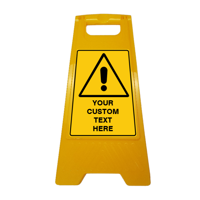 New CUSTOM Your Text Here A-Frame Floor Stand