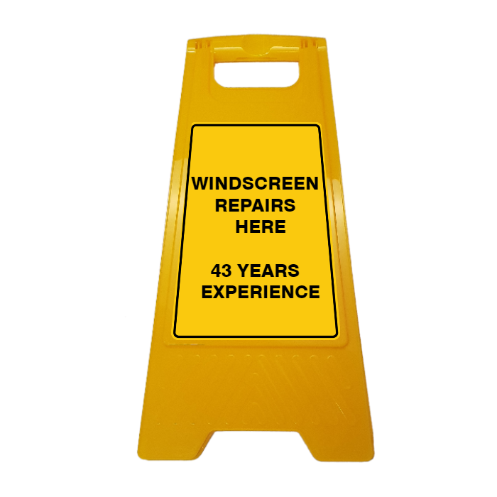 New CUSTOM Your Text Here A-Frame Floor Stand