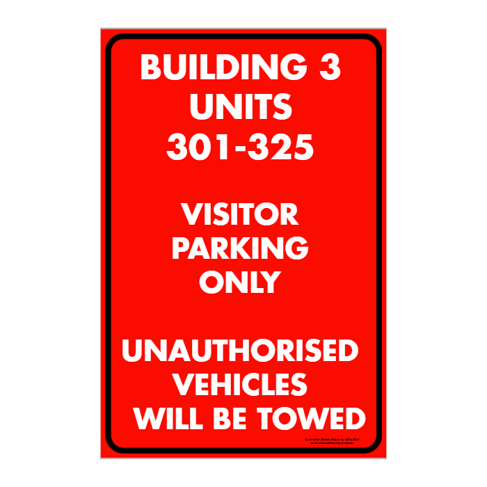CUSTOM PARKING SIGN