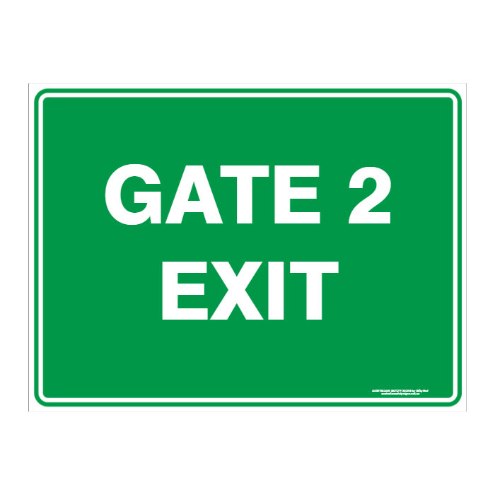 Custom Text Emergency Sign