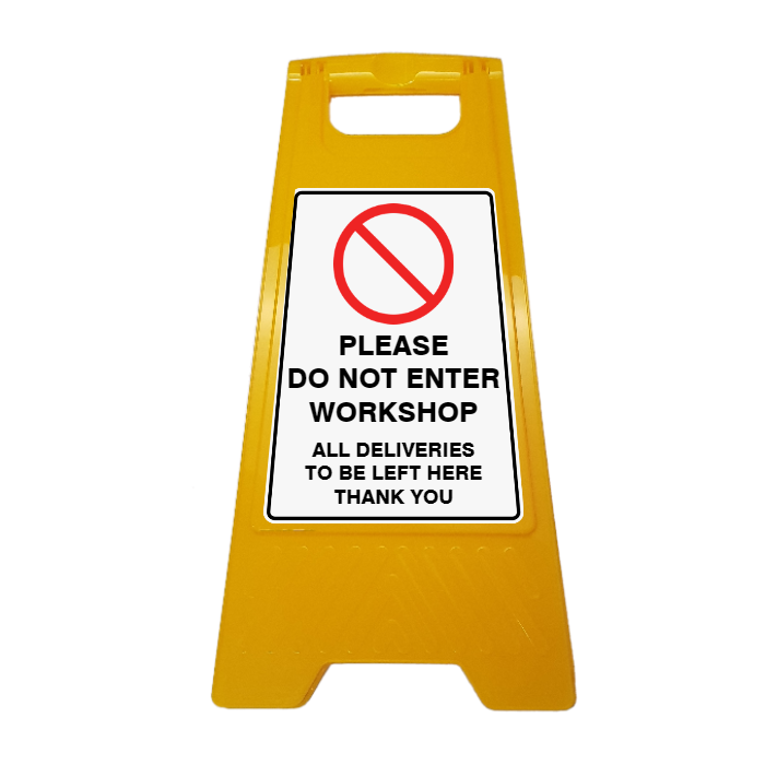 New CUSTOM Your Text Here A-Frame Floor Stand