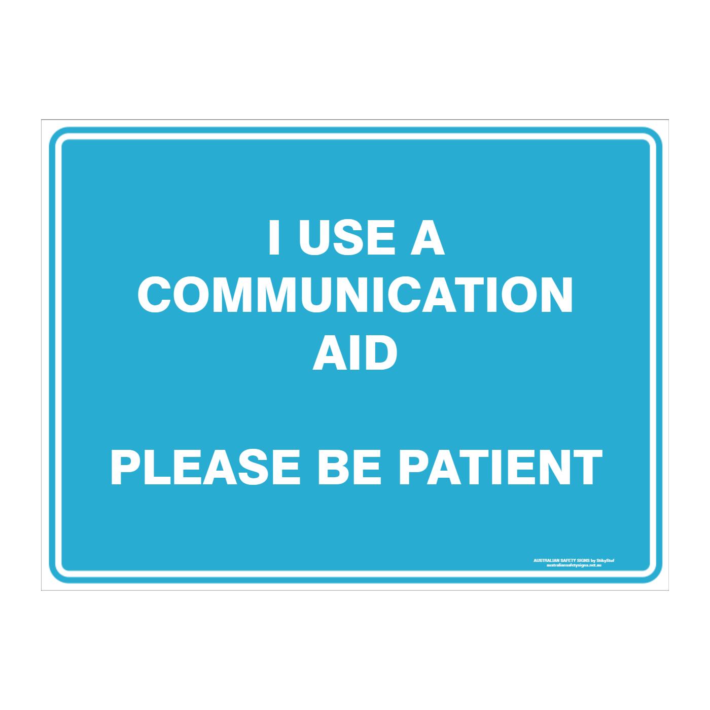 Custom Text Emergency Sign