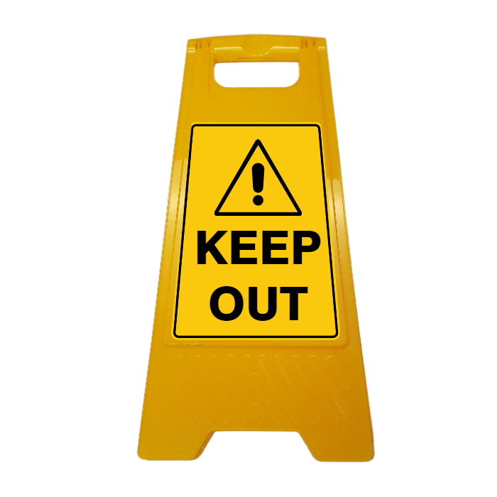 New CUSTOM Your Text Here A-Frame Floor Stand
