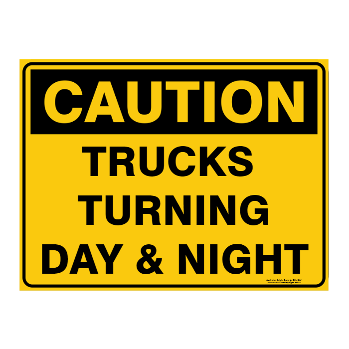 Custom Text Caution Sign