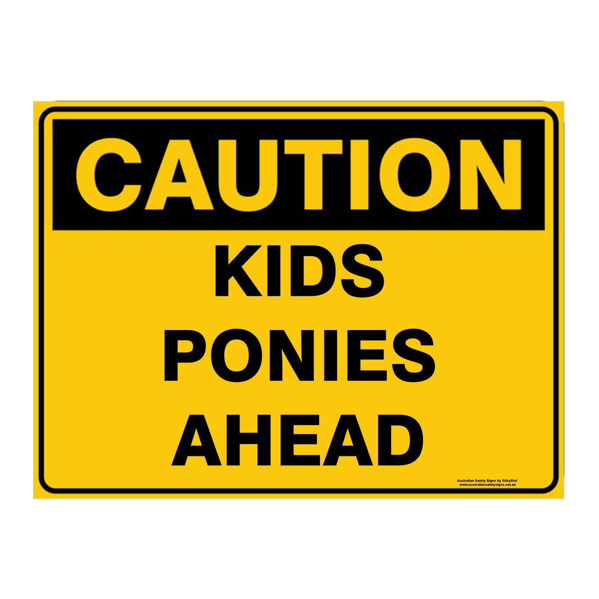 Custom Text Caution Sign
