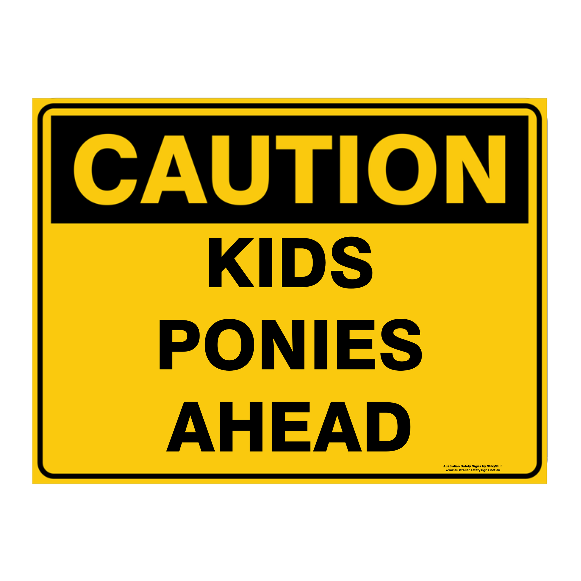 Custom Text Caution Sign