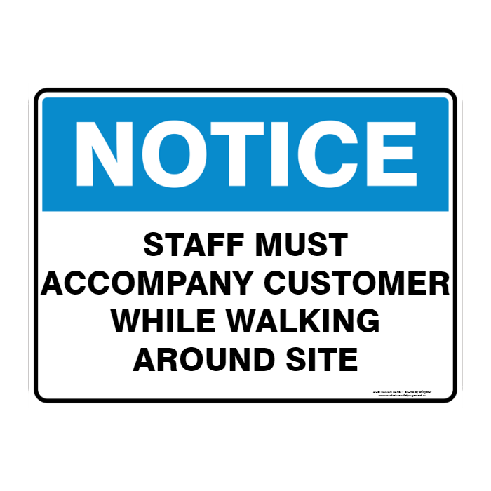 NOTICE CUSTOM TEXT SIGN