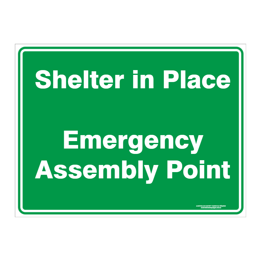 Custom Text Emergency Sign - Australian Safety Signs