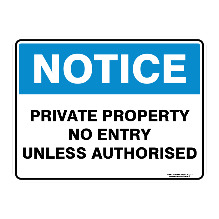 NOTICE CUSTOM TEXT SIGN
