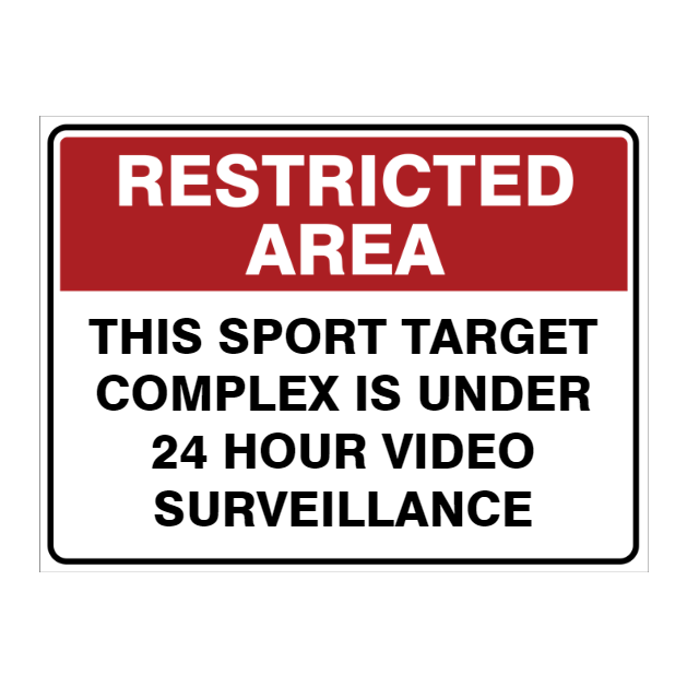 Custom Text Restricted Area Sign