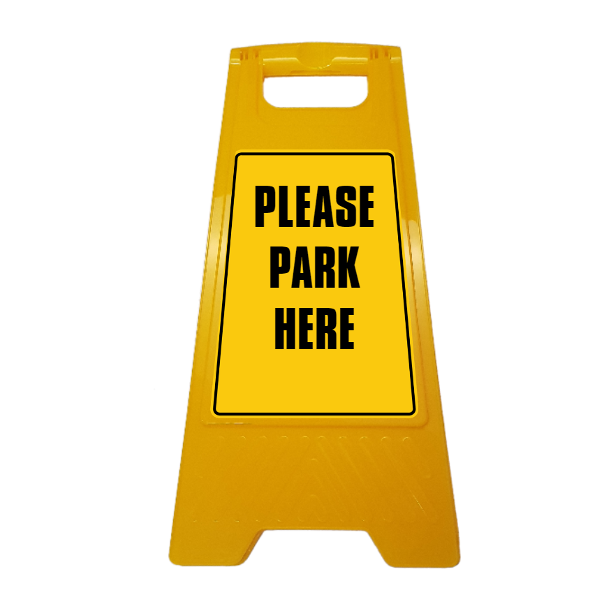 New CUSTOM Your Text Here A-Frame Floor Stand