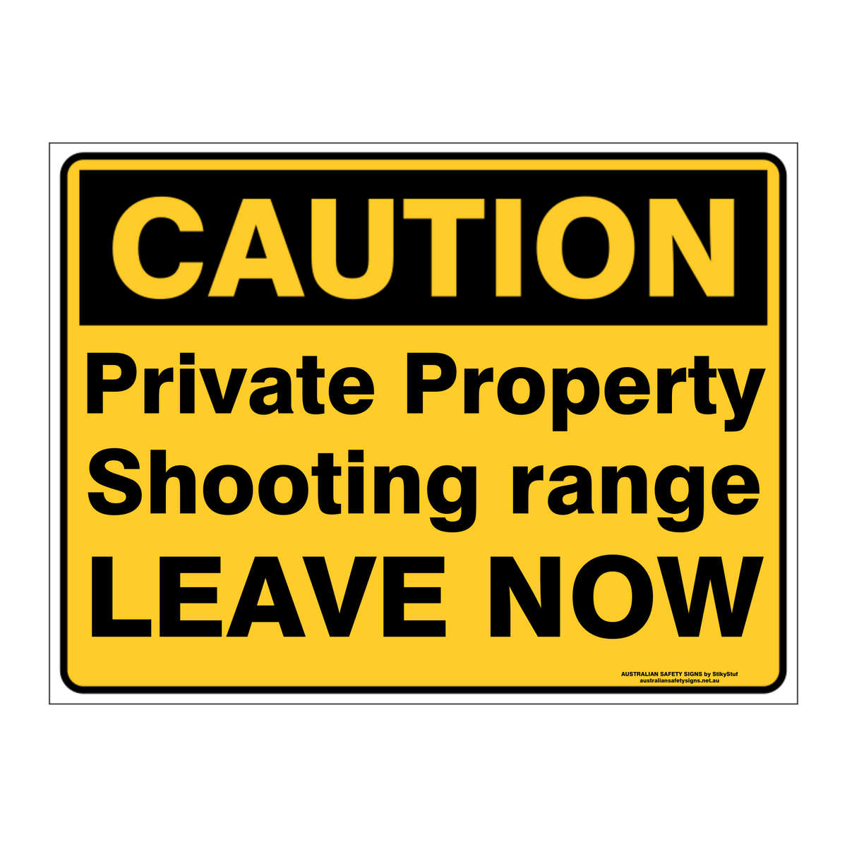 Custom Text Caution Sign