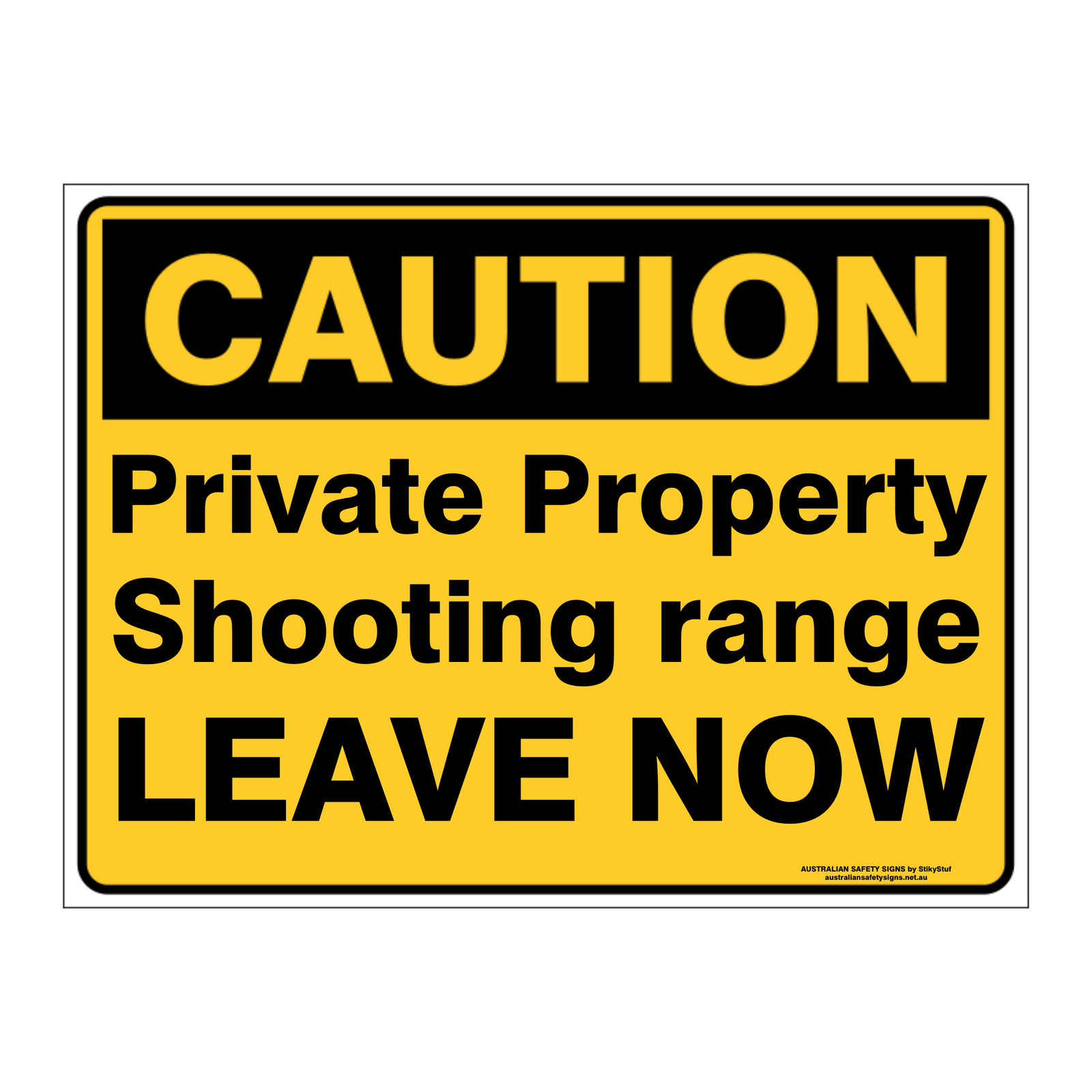 Custom Text Caution Sign