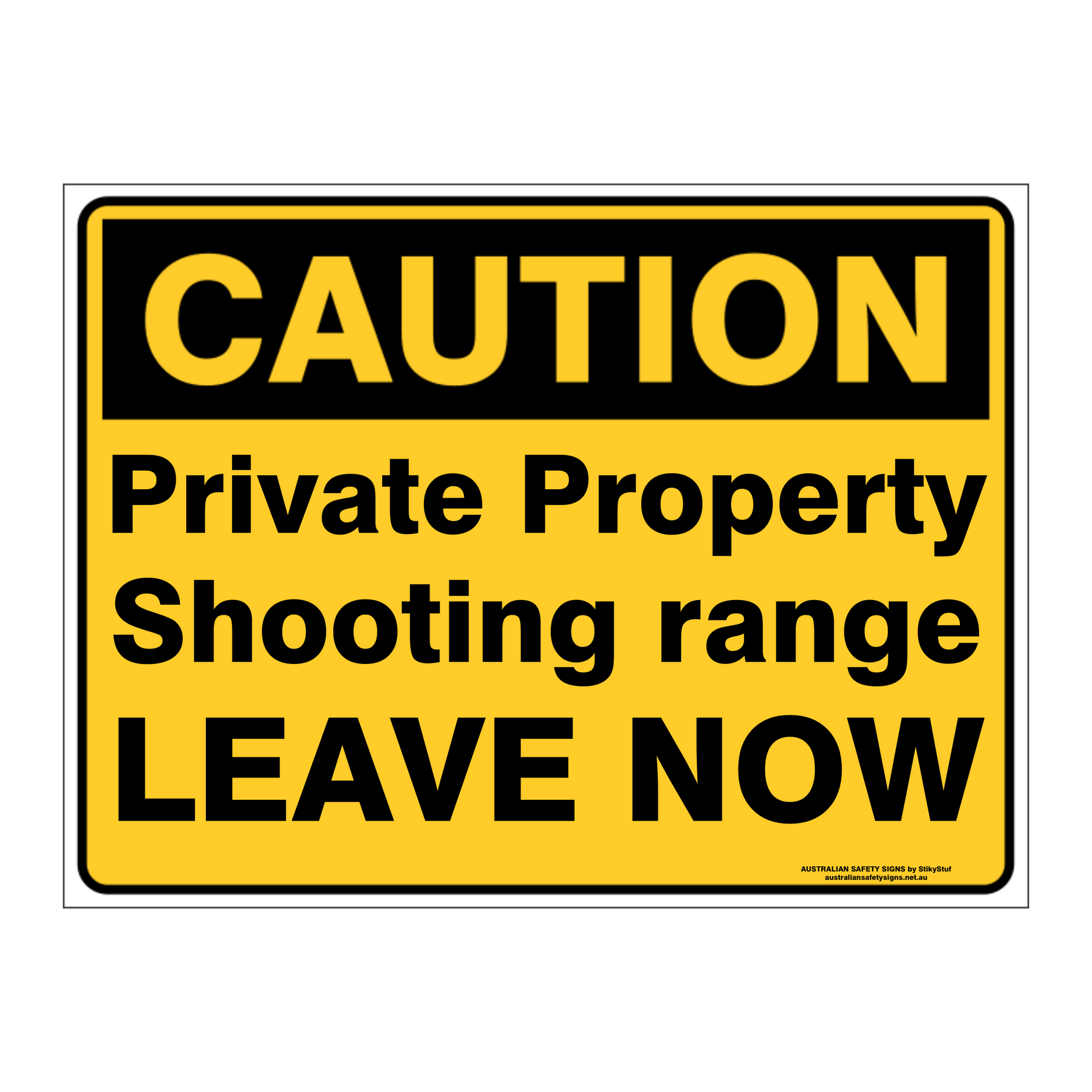 Custom Text Caution Sign