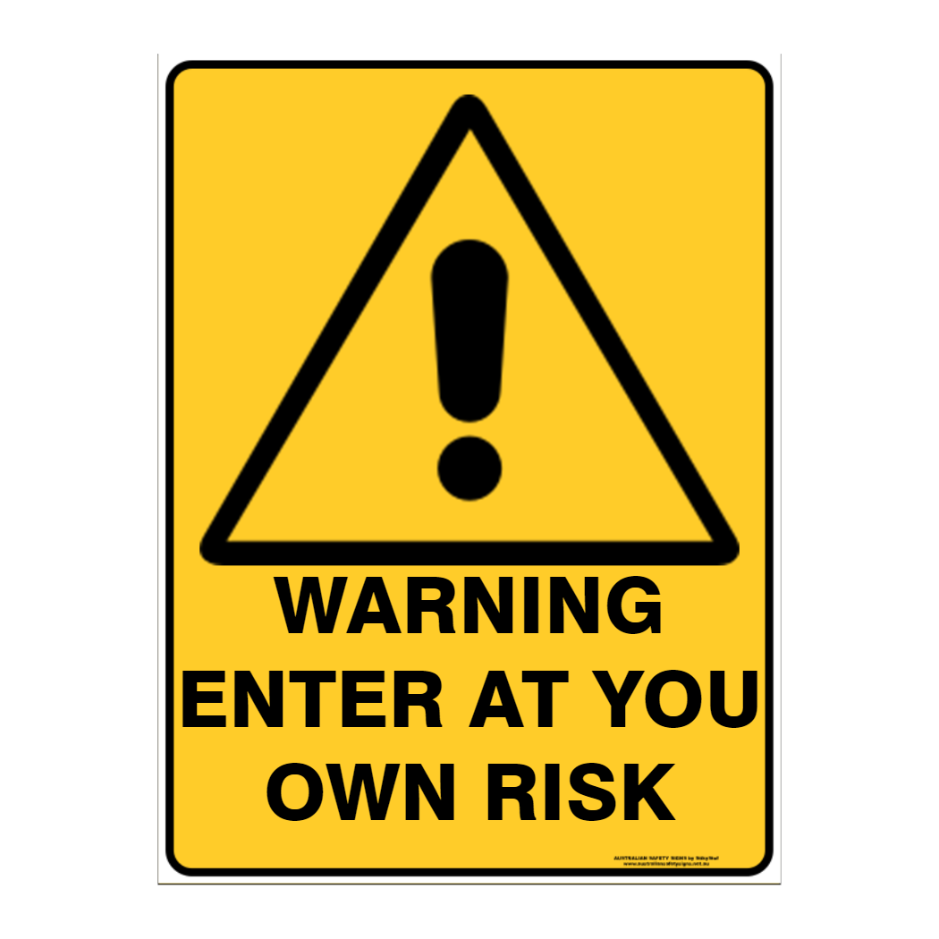 Warning Custom Text Sign