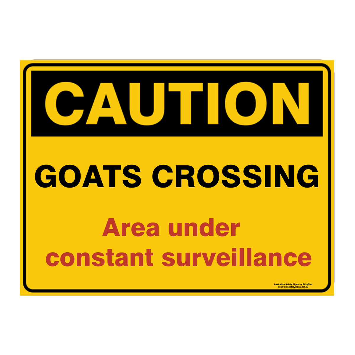 Custom Text Caution Sign