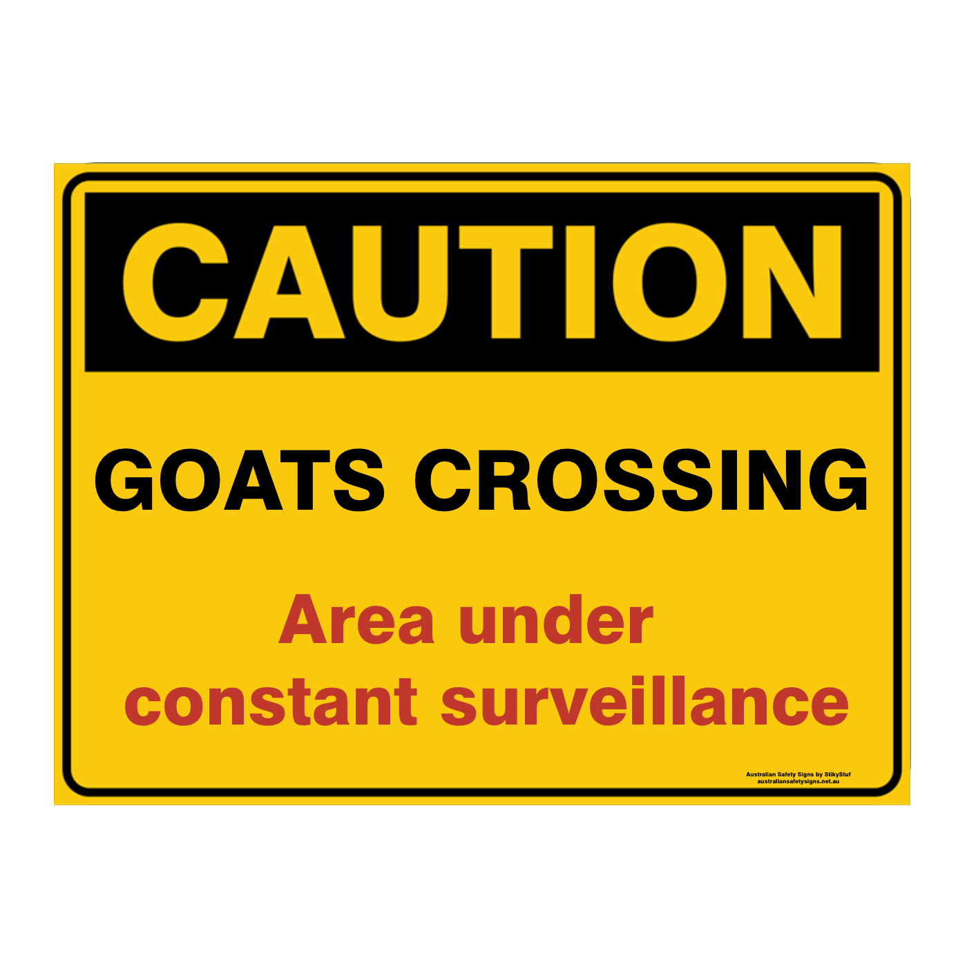 Custom Text Caution Sign