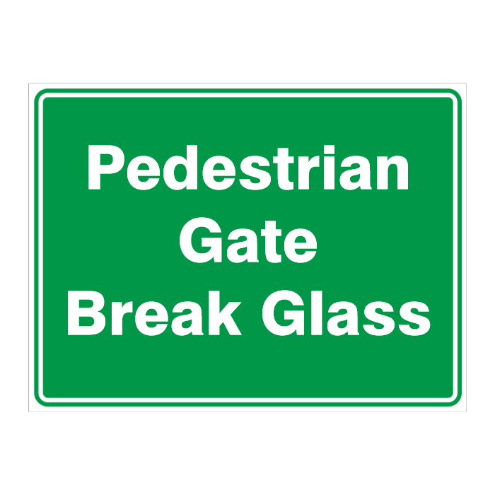 Custom Text Emergency Sign