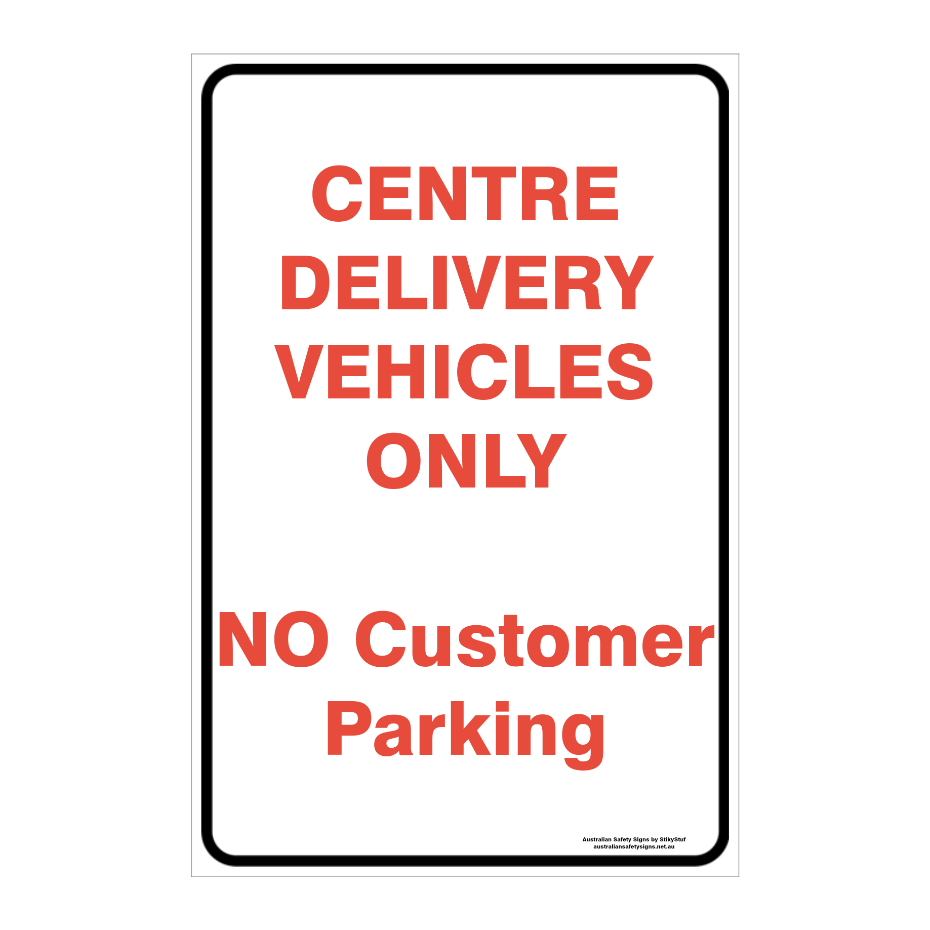 CUSTOM PARKING SIGN