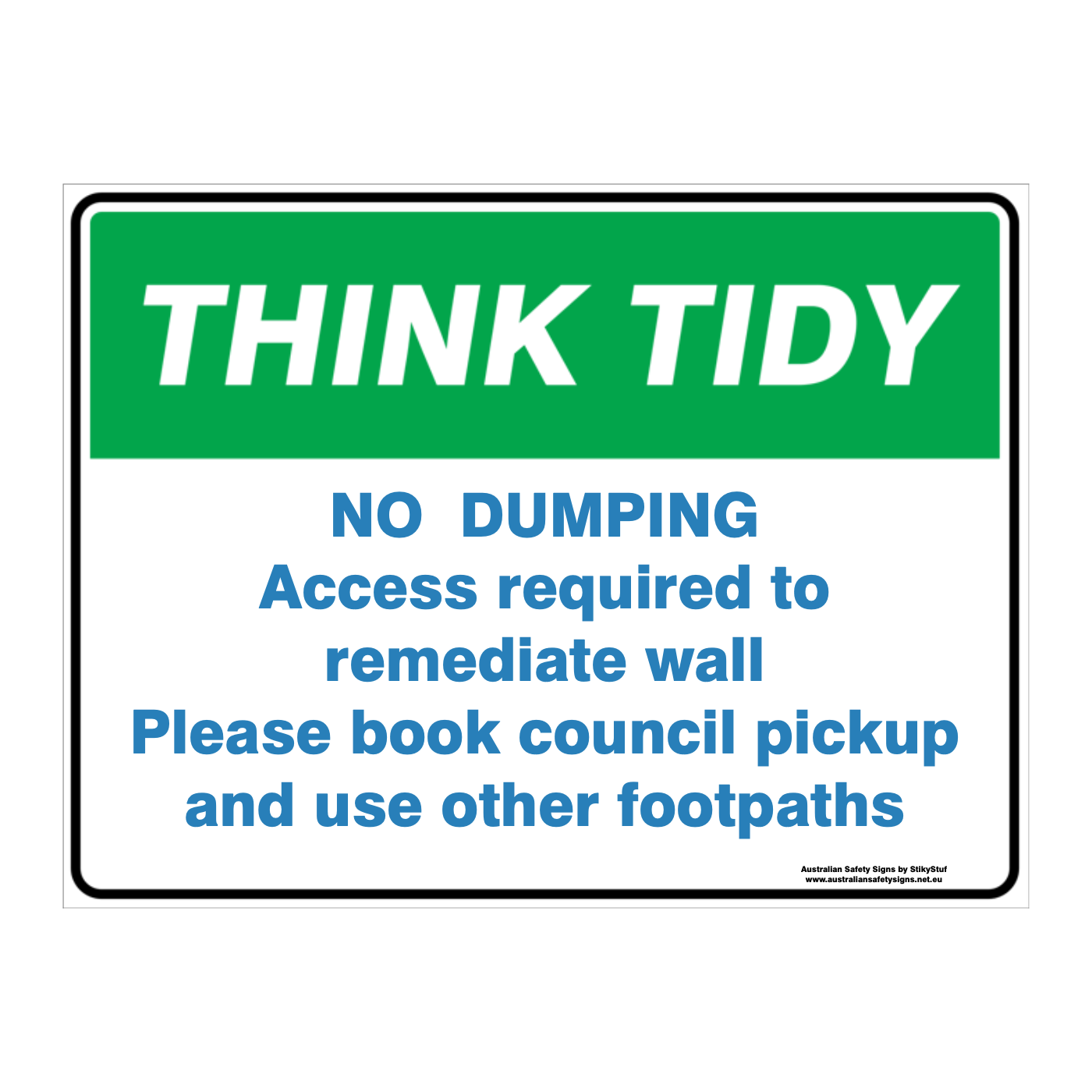 Custom Text Housekeeping Sign