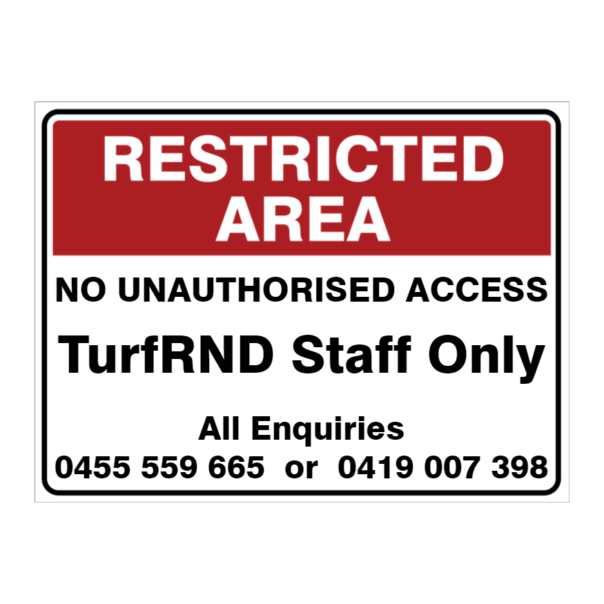 Custom Text Restricted Area Sign