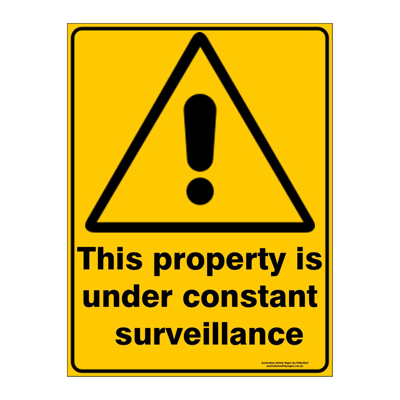 Warning Custom Text Sign