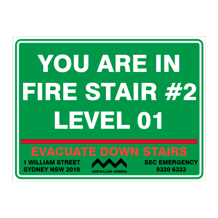 Custom Text Emergency Sign
