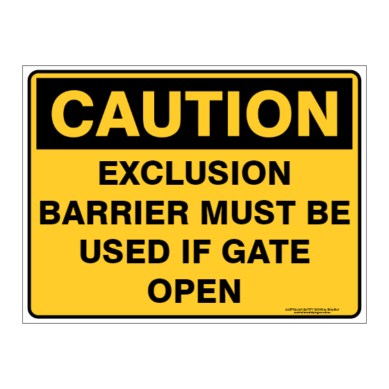 Custom Text Caution Sign