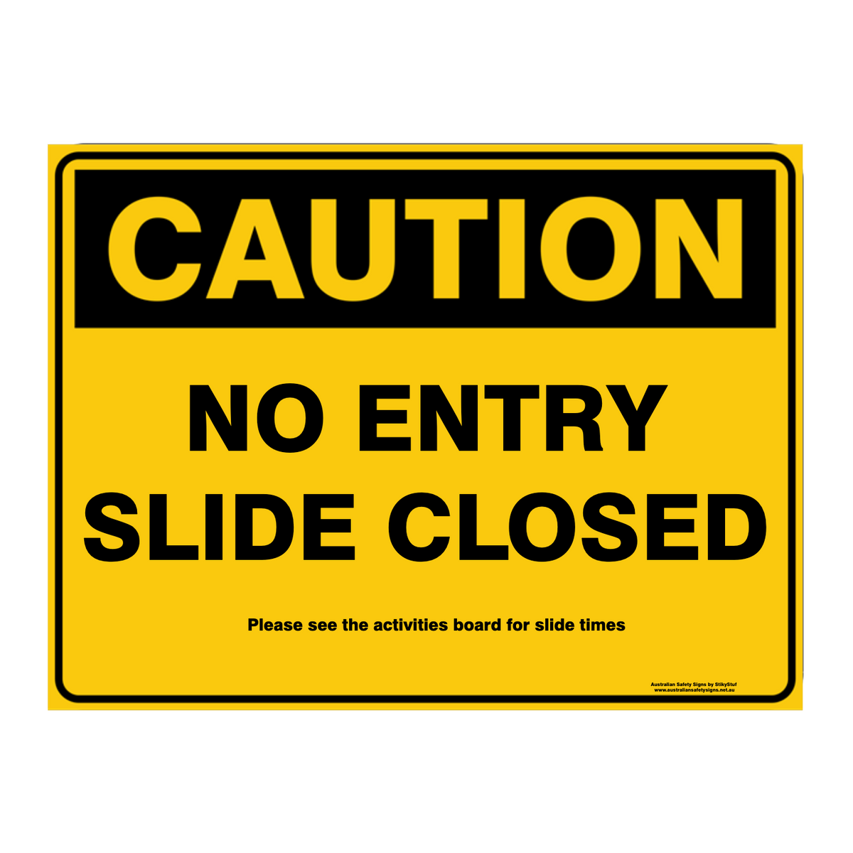 Custom Text Caution Sign