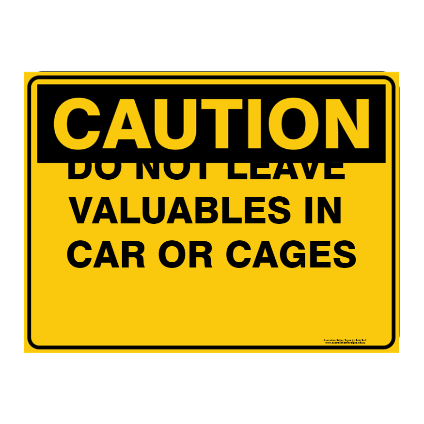 Custom Text Caution Sign