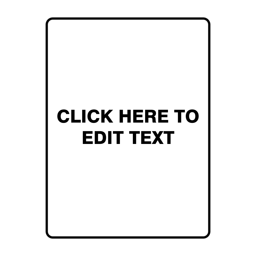 Custom Text Sign Portrait