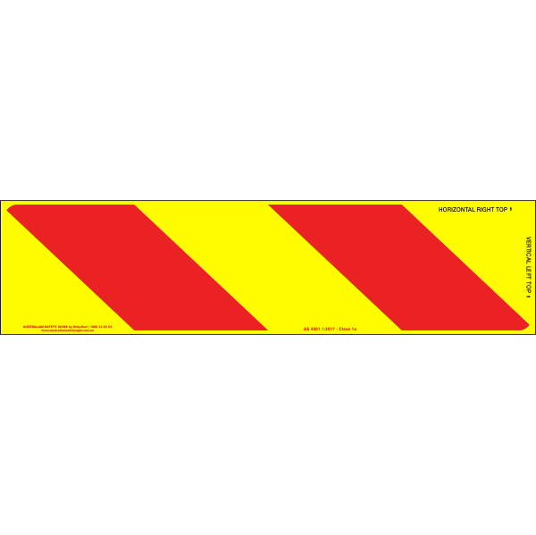 Category 41B Class 1A Pressure Sensitive Reflective Rear Marking Plate