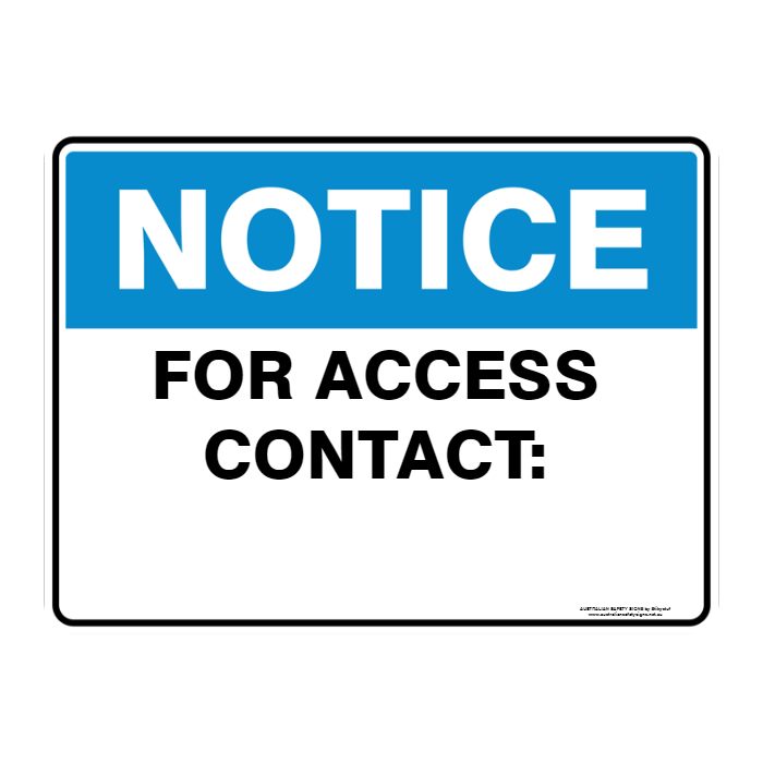 NOTICE CUSTOM TEXT SIGN
