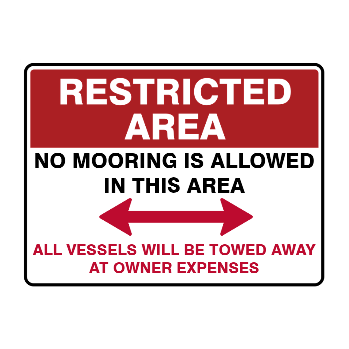 Custom Text Restricted Area Sign