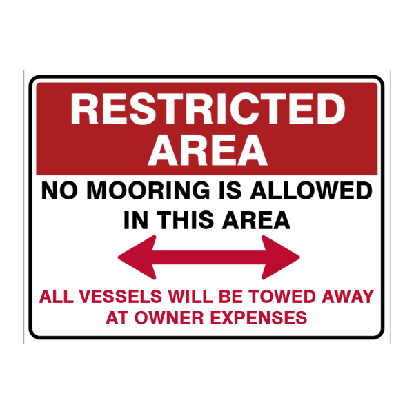 Custom Text Restricted Area Sign - Australian Safety Signs