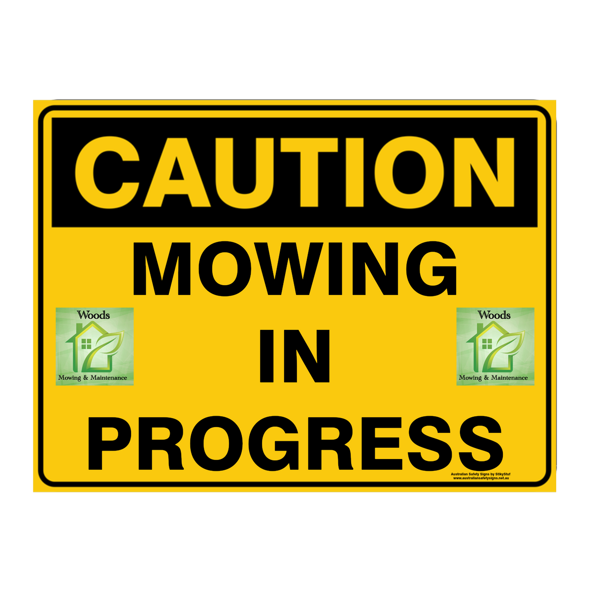 Custom Text Caution Sign