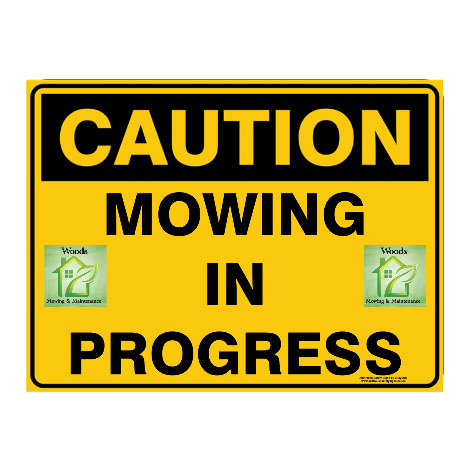 Custom Text Caution Sign