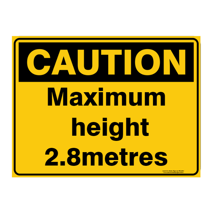 Custom Text Caution Sign