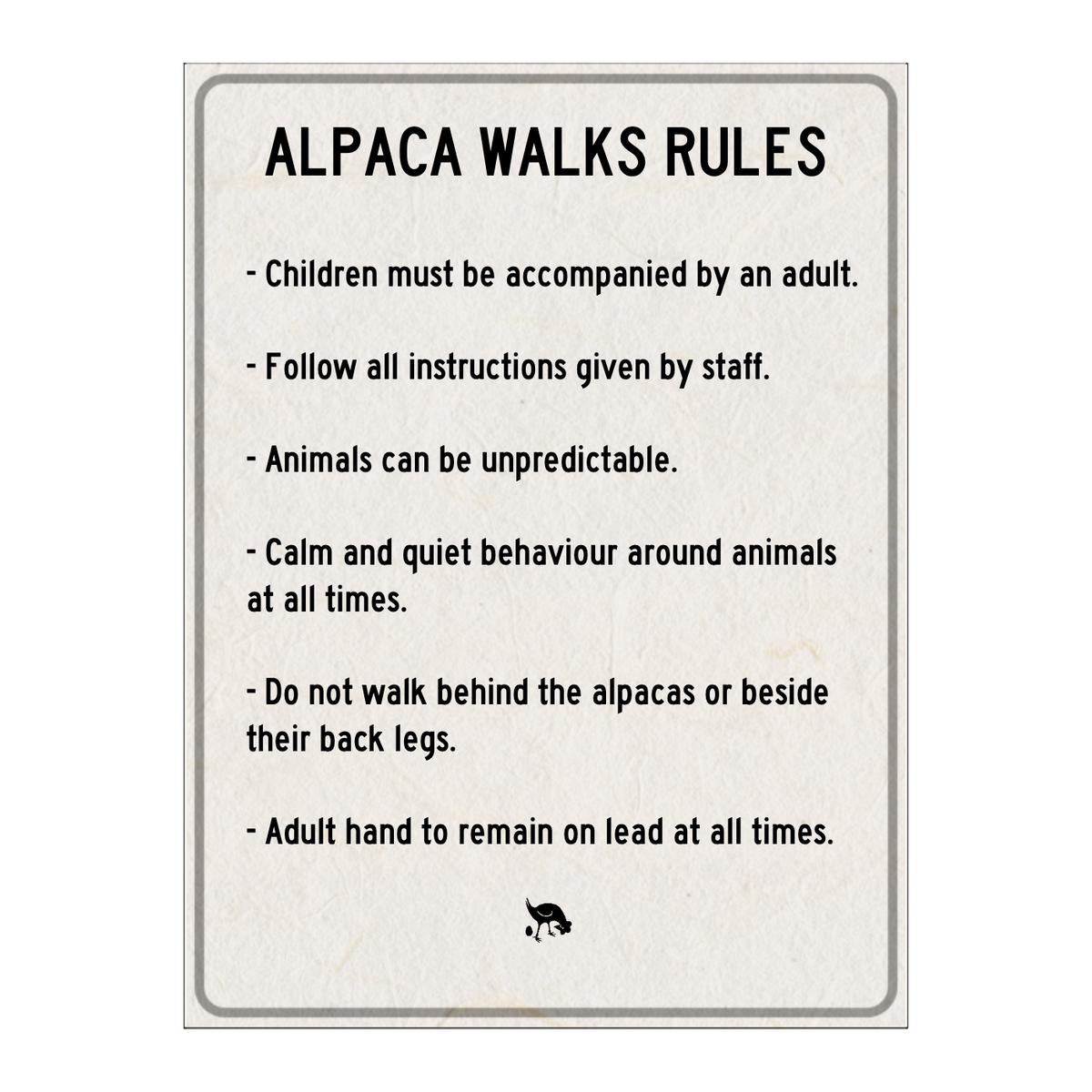 Custom Text Sign Portrait