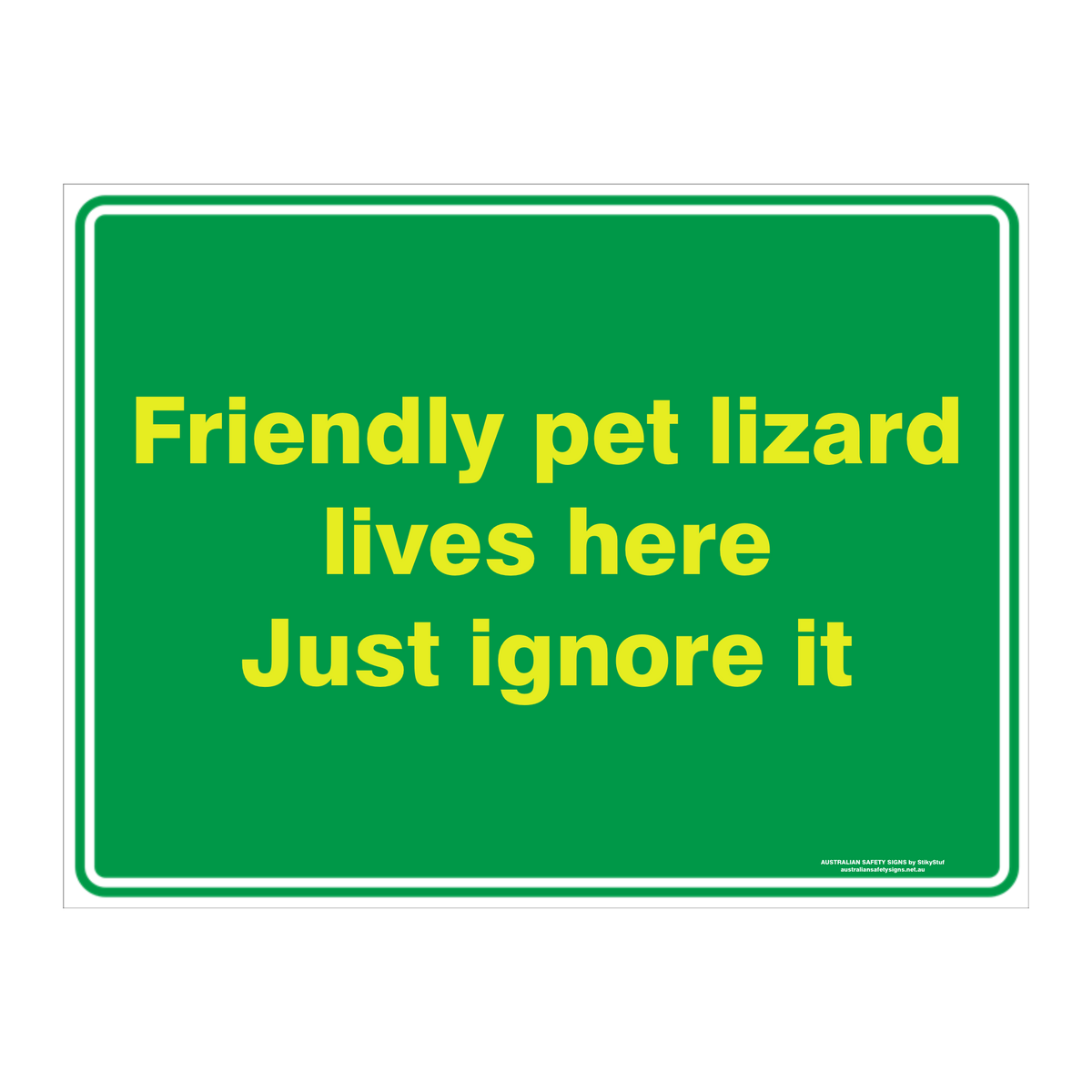 Custom Text Emergency Sign