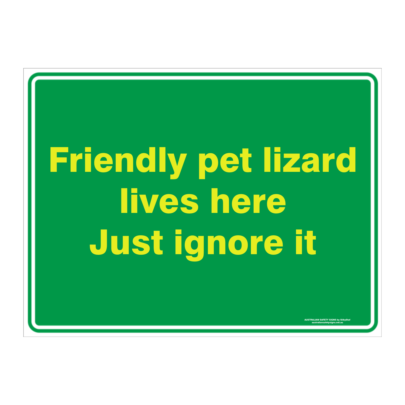 Custom Text Emergency Sign