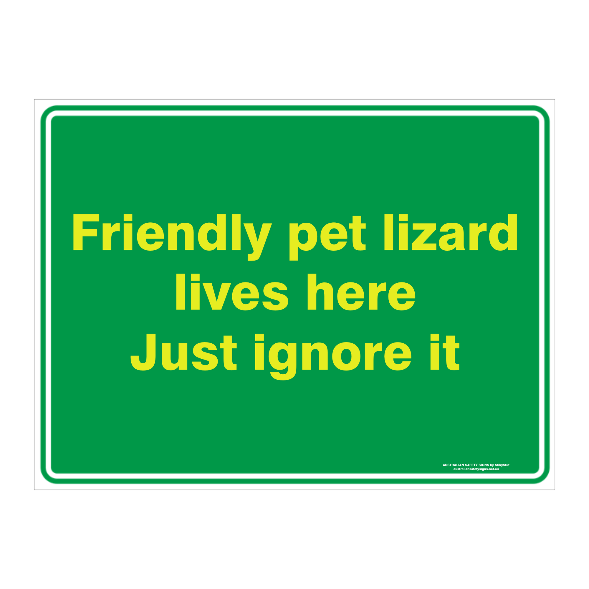 Custom Text Emergency Sign